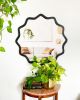 Sunburst Mirror | Decorative Objects by Dot & Rose. Item made of wood with glass