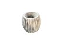 Lunar Ribbed Flute Petite | Planter in Vases & Vessels by RAW & UNIQ