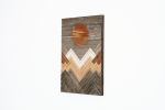 Sunny Mountains 22"x32": wood wall art | Wall Sculpture in Wall Hangings by Craig Forget. Item composed of wood in mid century modern or contemporary style