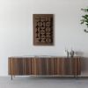 Modern 3D Wall Art - Textured Plaster Sculpture - Trendy Artwork - Coffee Beans - Geometric Relief - Gift for Coffee Lovers | Wall Sculpture in Wall Hangings by Vaiva Art Atelier