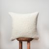 Cream Nubby Alpaca Boucle Pillow 20x20 | Pillows by Vantage Design