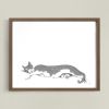 Woodhouse Stretching - White Edition | Work by The Ugly Cat Studio