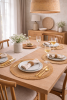 Santorini Straw Fringe Placemats - 15" | Tableware by Busa Designs