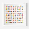 One Hundred Marbled Dots Collage Geometric Painting | Paintings by Amelia Coward