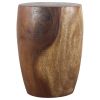 Haussmann® Wood Merlot End Table 15 D x 20 inch High Walnut | Tables by Haussmann®