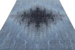 Rug & Kilim’s Contemporary Geometric Rug In Blue And Gray “Abstract Medallion” | Area Rug in Rugs by Rug and Kilim
