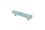Pebbles Turquoise 3" CC Pull | Hardware by Windborne Studios. Item made of glass