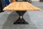 LIVE EDGE curly maple table | Dining Table in Tables by Pelican State Woodworks