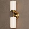 Richmond - Wall Sconce Vanity - Mid Century Modern Lighting | Sconces by Illuminate Vintage. Item composed of brass