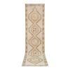 Vintage Hand Knotted Turkish Kurdish Runner 3'10" X 13'8" | Runner Rug in Rugs by Vintage Pillows Store. Item composed of cotton and fiber