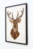 Deer Head: wood wall sculpture | Wall Hangings by Craig Forget. Item composed of wood in mid century modern or contemporary style