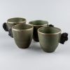 Cups Set Denimona | Drinkware by Svetlana Savcic / Stonessa. Item composed of stoneware