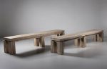 Solid Teak Bench with Natural Finish | Benches & Ottomans by NO AGE FURNITURE STUDIO