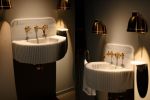 Handcrafted Carrara Marble Fluted Sink: Timeless Elegance and Radiance for Your Bathroom | Water Fixtures by AYMARBLEDESIGN LLC