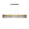 Crystal Cage LED Linear Suspension Chandelier Gold | Chandeliers by Michael McHale Designs