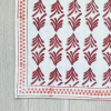 Table Runner - Palmetto, Coral and Mended Pink | Linens & Bedding by Mended. Item composed of cotton