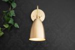 Cone Shade - Brass Sconce - Model No. 0789 | Sconces by Peared Creation. Item made of brass with glass