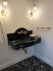 Modern-Minimalist Black Nero Marble Sink with Backsplash | Water Fixtures by AYMARBLEDESIGN LLC