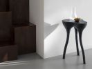 Black Tripod side table | Tables by Donatas Žukauskas. Item made of wood with cement works with minimalism & contemporary style