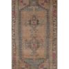 Set of Two Low Pile Turkish Hand Knotted Door Runner Rug | Rugs by Vintage Pillows Store. Item made of cotton with fiber