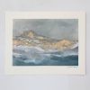 Coastal Sage No. 1 - Embellished Print | Mixed Media in Paintings by Julia Contacessi Fine Art