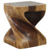 Haussmann® Original Wood Twist Stool 10 in SQ x 12 in | Chairs by Haussmann®