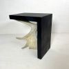 Moose Antler End Table | Tables by Farmhaus + Co.. Item composed of wood