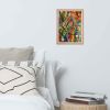 Framed Print - Organic Life - Abstract Colorful Geometric | Work by Eman's Gallery