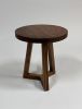 Solid Wood Bistro Table: Handcrafted Pedestal Dining Table, USA made | Tables by Marco Bogazzi. Item compatible with mid century modern and contemporary style