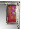 Metal Mirror With Iridescent Glass | Decorative Objects by Sand & Iron