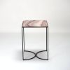 NaiveE - Pink onyx side table | Tables by DFdesignLab - Nicola Di Froscia. Item made of steel works with minimalism & modern style