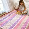 Lavender Rose Garden | Quilt in Linens & Bedding by Delightfully Quilted by Maria. Item composed of fabric