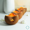 Stara Terracotta Tealight Holder (Pack of 2) | Candle Holder in Decorative Objects by Lit Lamps - Sustainable Mindful Lighting. Item works with asian & rustic style