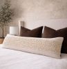 Morena Oversized Lumbar Pillow Cover — Textured Cotton in Cr | Pillows by Busa Designs