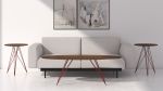 Williams Coffee Table / Walnut / Round | Tables by Tronk Design. Item composed of wood & metal