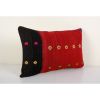 Vintage Red Organic Kilim Perde Pillow Case | Sham in Linens & Bedding by Vintage Pillows Store. Item composed of cotton and fiber