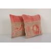 Set Anatolian Square Rug Pillow | Sham in Linens & Bedding by Vintage Pillows Store. Item composed of cotton and fiber