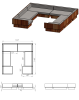 Parota Exterior U-shaped Sectional Sofa | Couches & Sofas by NO AGE FURNITURE STUDIO