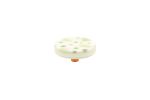 Terrazzo Tea Green Large Circle Knob | Hardware by Windborne Studios. Item made of stone