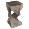 Haussmann® Wood Double Twist Stool Table 12 in SQ x 23 in | Chairs by Haussmann®
