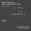 Raw Bar Linear Suspension (29") | Pendants by Michael McHale Designs. Item made of steel with glass