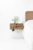 Walnut Floating Nightstand Bedside Table Drawer | Storage by Manuel Barrera Habitables. Item composed of oak wood