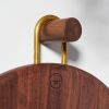 KENNETH Modern Black Walnut Serving Board with Brass Handle | Serveware by Untitled_Co