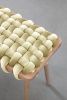 Ivory Velvet Woven Bench 37"/ 47" | Benches & Ottomans by Knots Studio