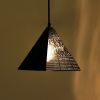 Warind Handcrafted Upward Cone Hanging Lamp | Pendants by Home Blitz. Item composed of brass