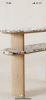 Handmade Calacatta Viola Marble & Oak Console Table - Modern Entryway Accent Shelf | Buffet Table in Tables by AEGEAN MARBLE ARTISAN ATELIER