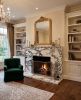 Luxury Marble Fireplace Surround | Custom Stone Mantel | Handcrafted Statement Fireplace | Made to Order | Fireplaces by AEGEAN MARBLE ARTISAN ATELIER