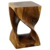 Haussmann® Original Wood Twist Stool 12 X 12 X 18 | Chairs by Haussmann®