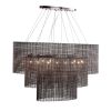 Alan Mizrahi QZ1600 Elliptical 3 Tiers | Chandeliers by Alan Mizrahi Lighting Design