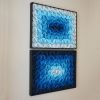 No. 18 Set of 2 Acoustic Diffuser Panel - Gradient Modern Abstract Wall Art | Wall Sculpture in Wall Hangings by Joseph Aurelius